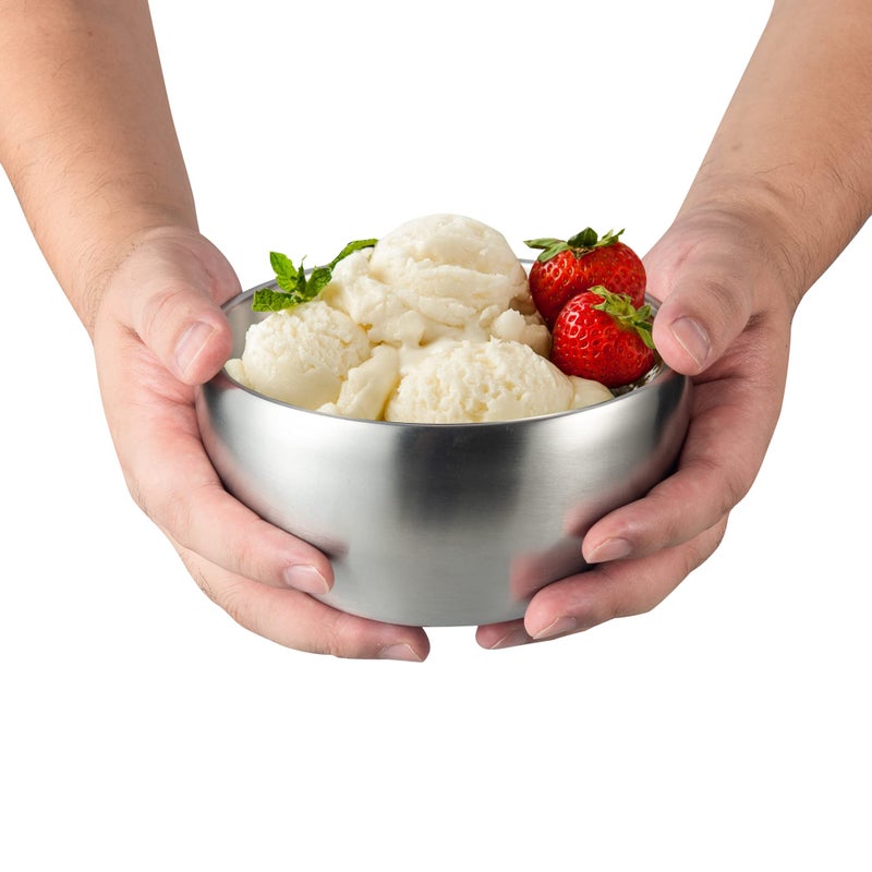 IMEEA Insulated Double Wall Ice Cream Bowl SUS304 Stainless Steel 28oz Bowl for Hot and Cold Food, Cereal, Soup - Image 3